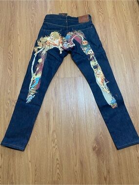 Evisu Embroidered Kirin Jeans